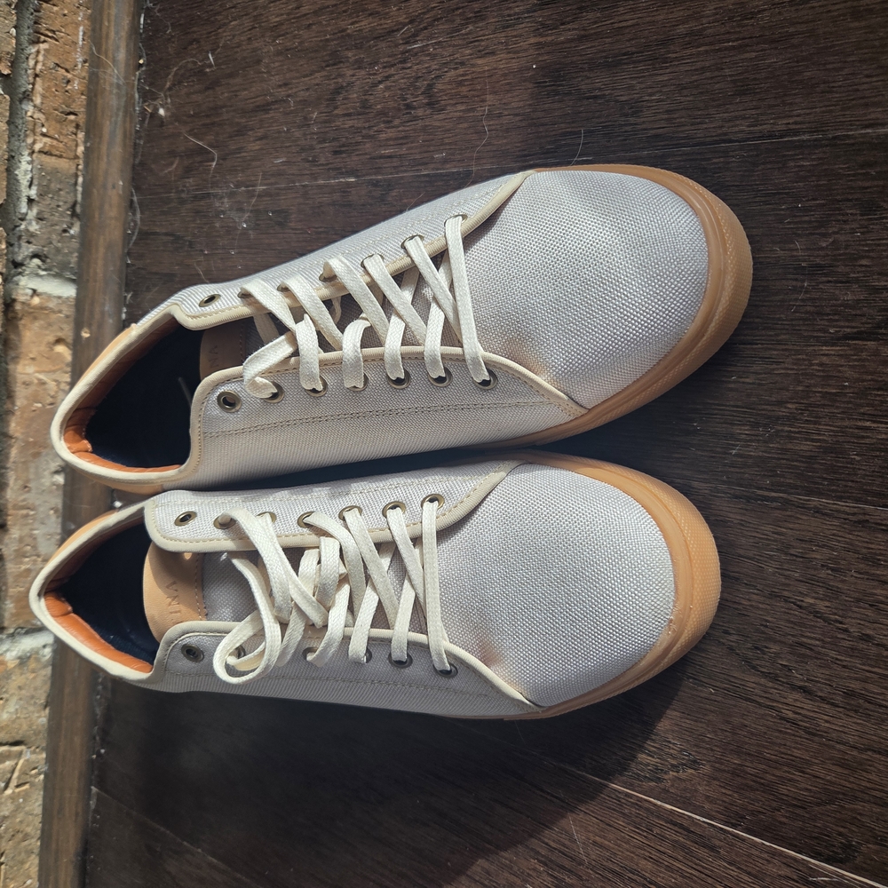 Men's White Canvas Sneakers